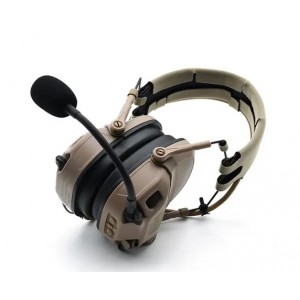 Гарнитура активная FCS AMP Tactic Rev. 6.1 Communication Headset, цвет песочный (TAN)
